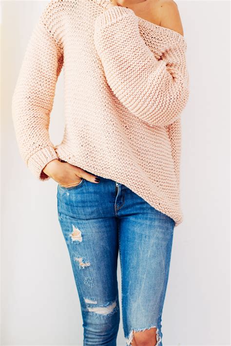 oversized sweater knitting pattern free.